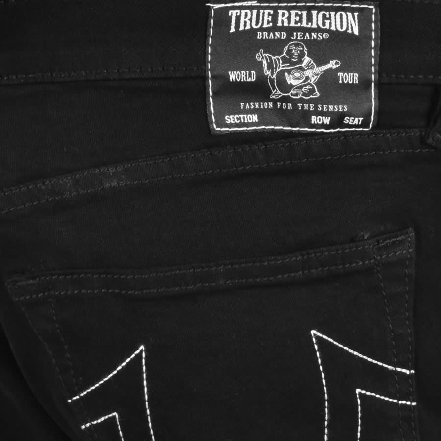 True Religion Rocco Moto Denim Jeans Black | Mainline Menswear United States