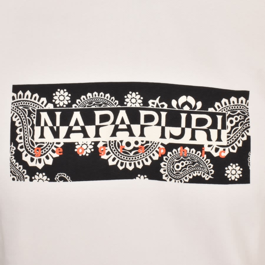 Napapijri hoodie white top