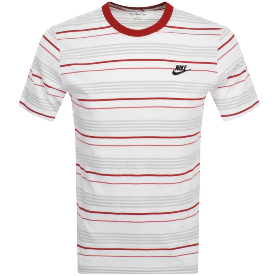 Nike Sportswear Striped T Shirt White Mainline Menswear Ireland