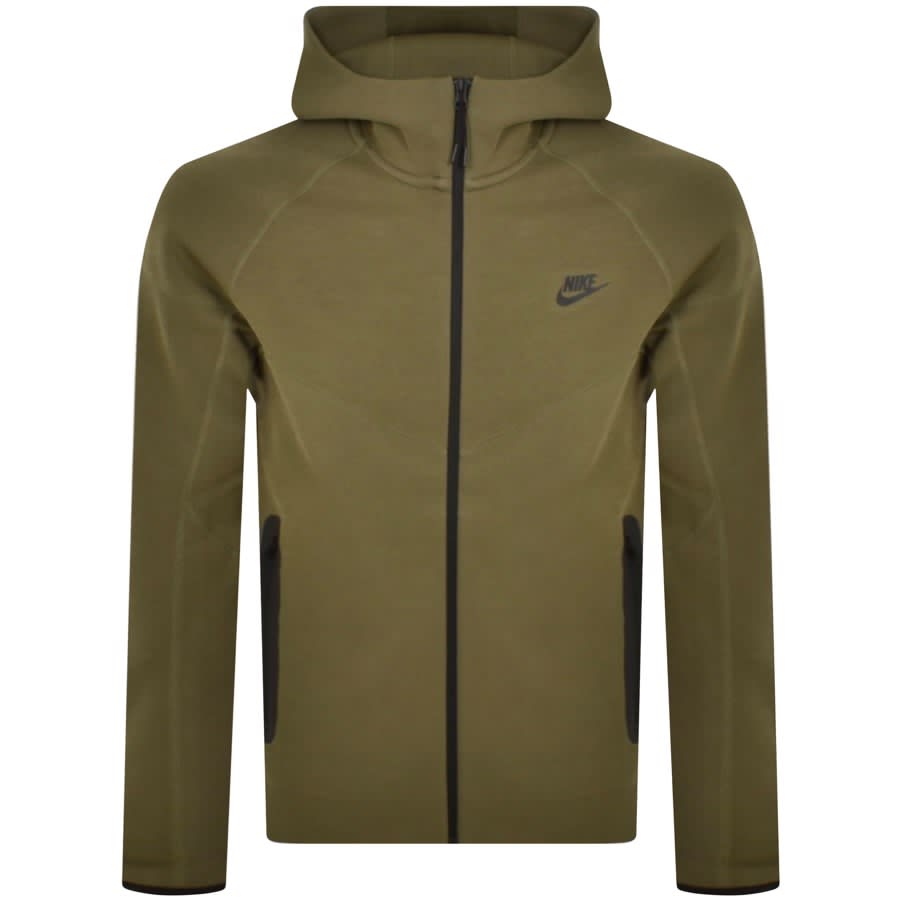 Nike Sportswear Tech Full Zip Hoodie Green | Mainline Menswear