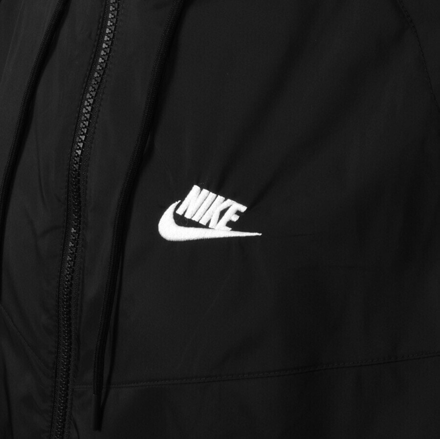Nike windrunner on sale jacket black white