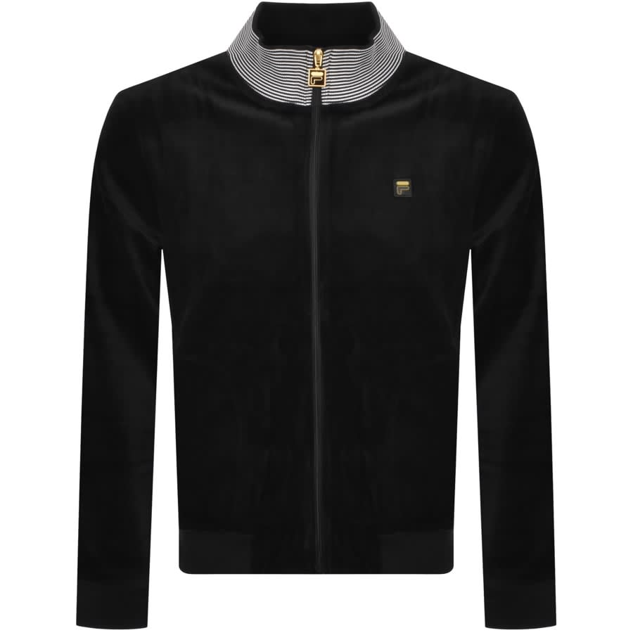 Black and gold shop filas