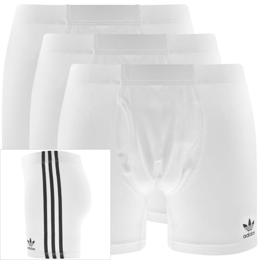 adidas Originals Triple Pack Boxer Shorts White