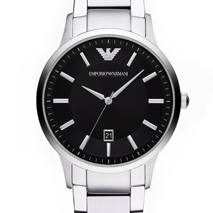Emporio Armani AR11310 Watch Silver | Mainline Menswear Ireland