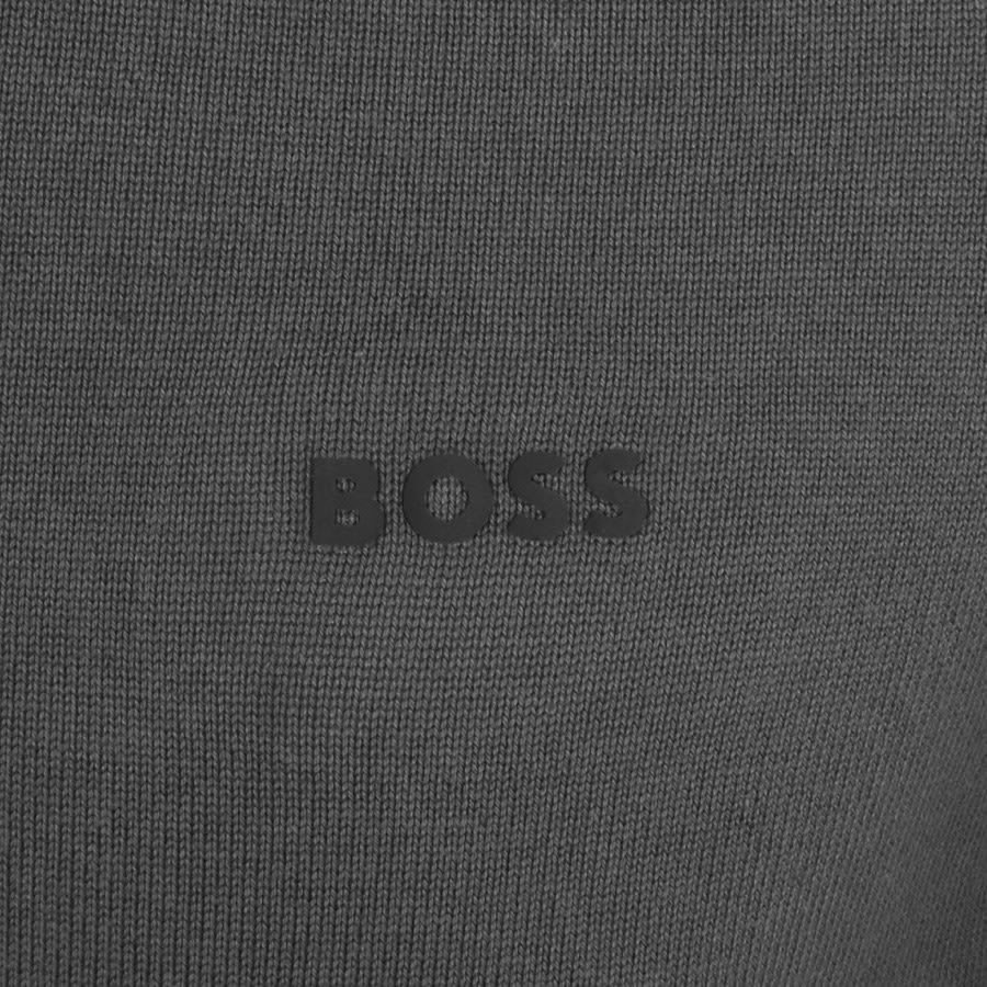 BOSS Perform X Knit Jumper Grey Mainline Menswear Australia
