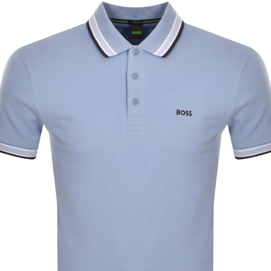 Boss athleisure paddy polo t shirt blue sale