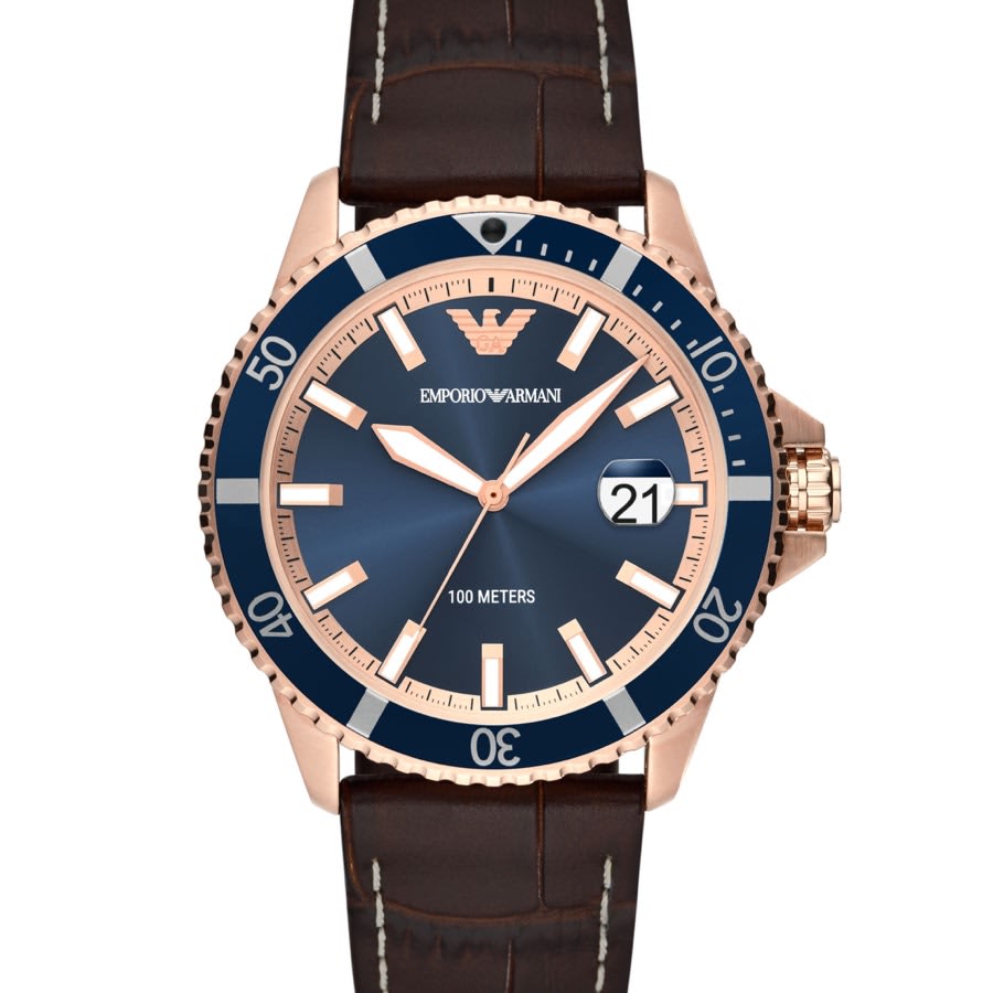 Menswear Brown United States Mainline Armani Watch Emporio AR11556 |
