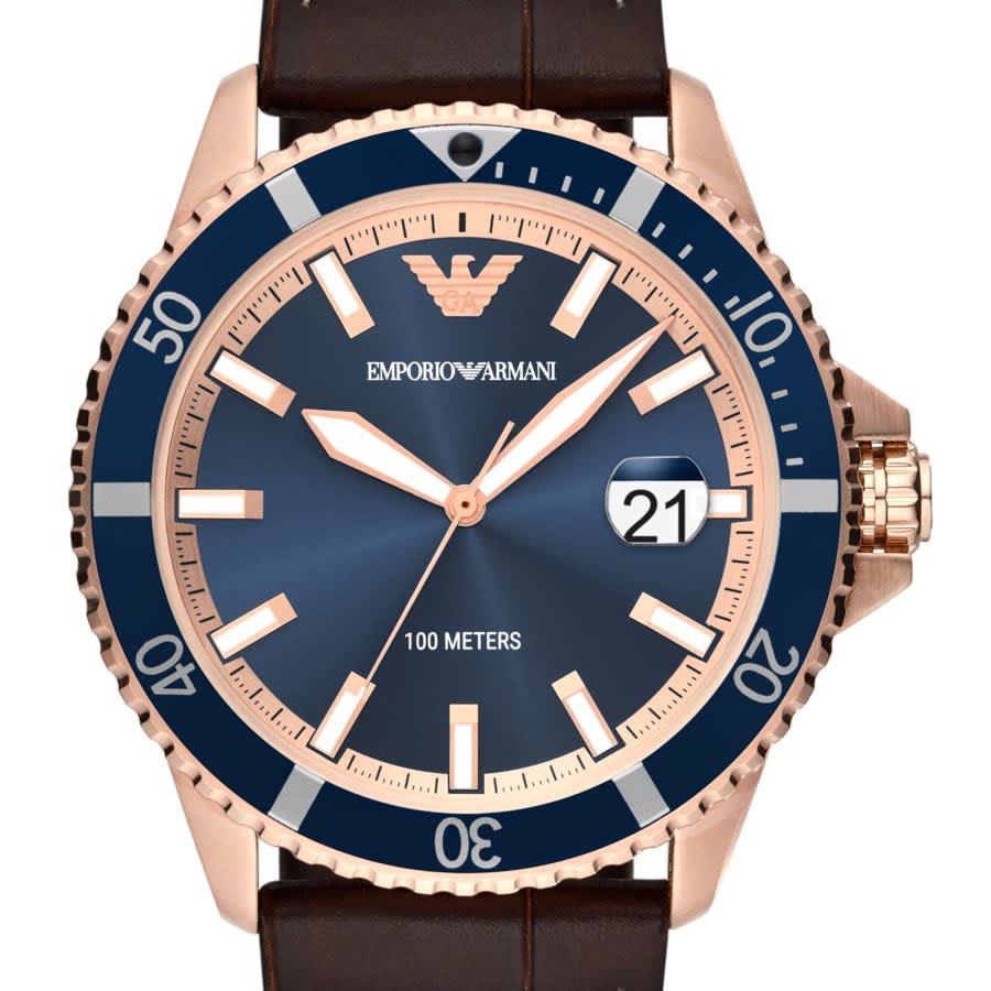 Emporio Armani AR11556 Watch Brown | Mainline Menswear United States
