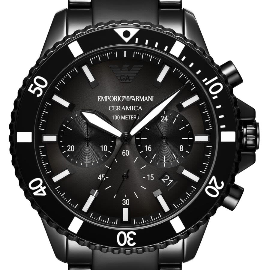 Emporio Armani Men's Chronograph Stainless Steel Mesh Bracelet Watch 4 –  Capri