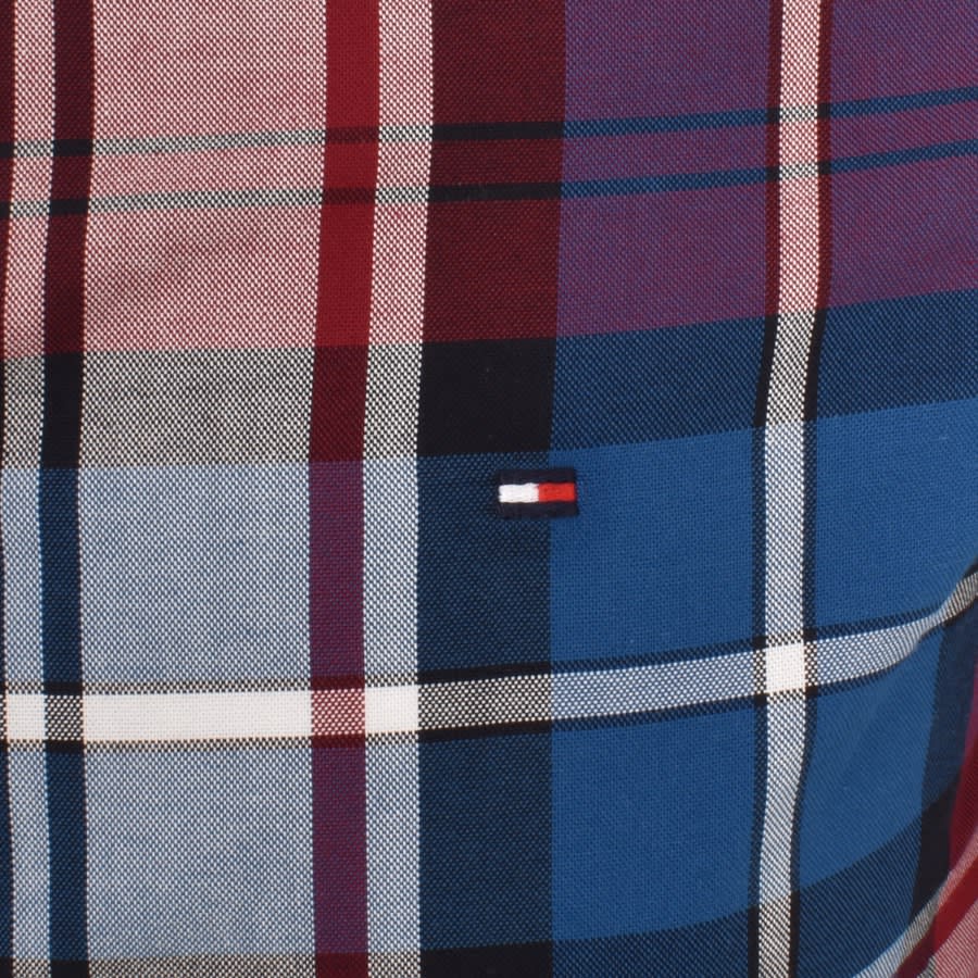 Tommy hilfiger red plaid shirt deals
