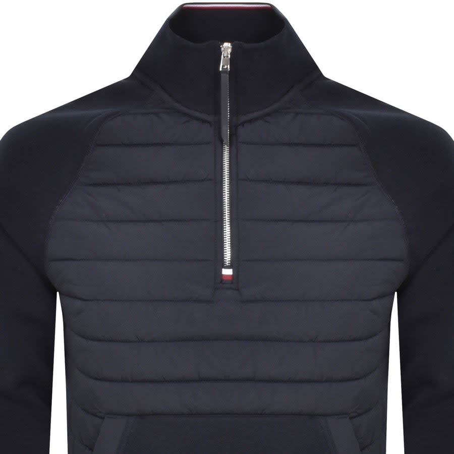 Navy shop hilfiger sweatshirt