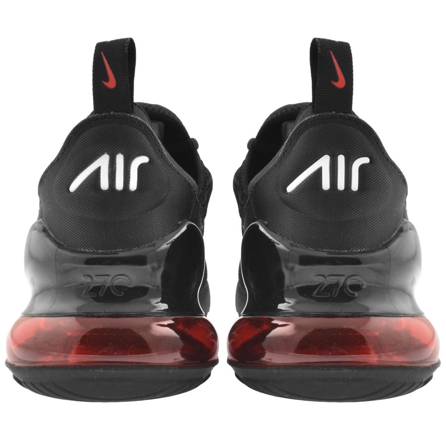 Nike air max sale 270 flyknit black red