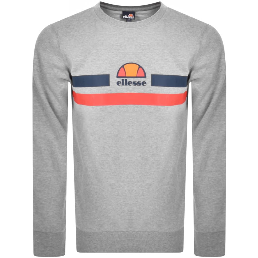 Ellesse Prella Crew Neck Sweatshirt Grey | Mainline Menswear