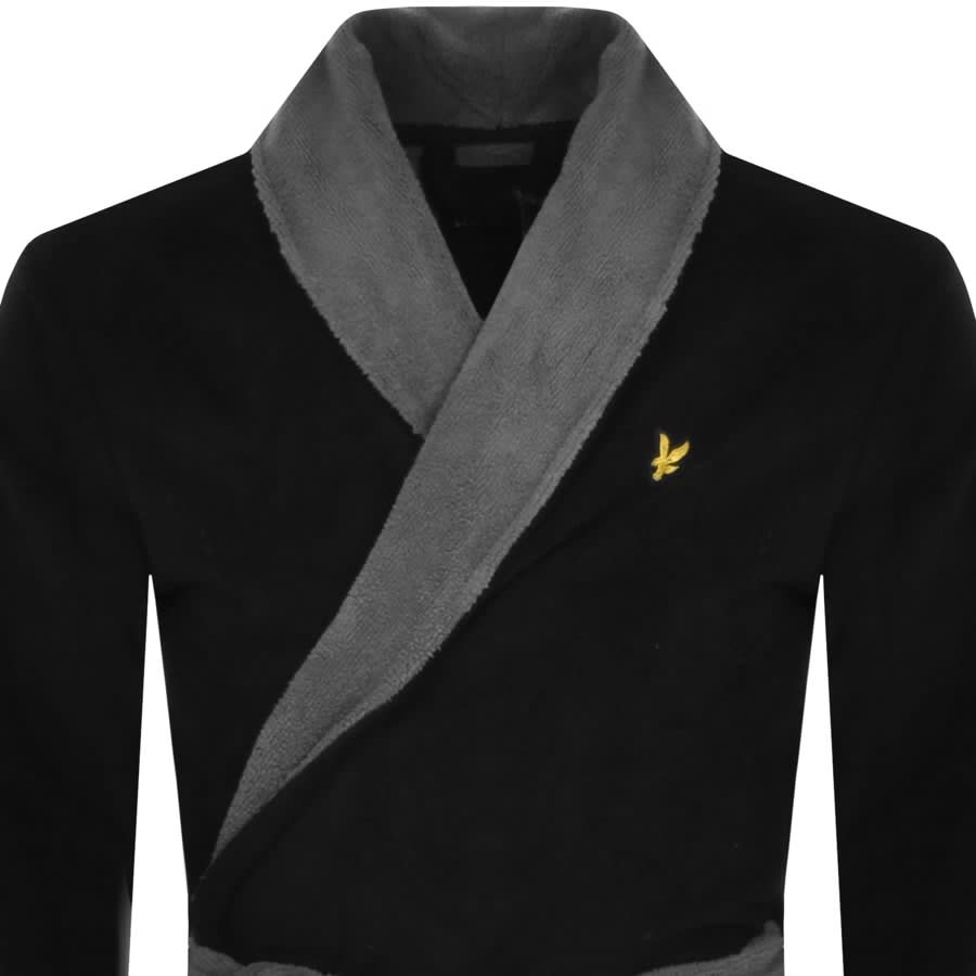 Lyle And Scott Adrian Dressing Gown Black Mainline Menswear