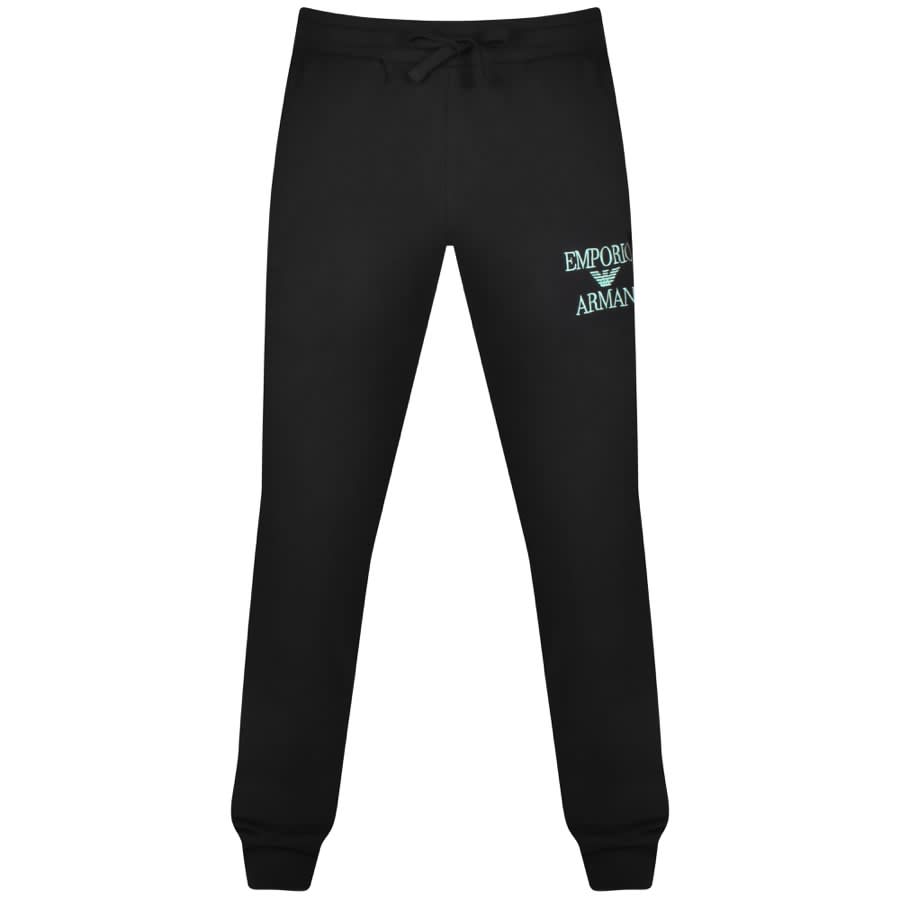 Emporio armani lightweight top lounge tracksuit black