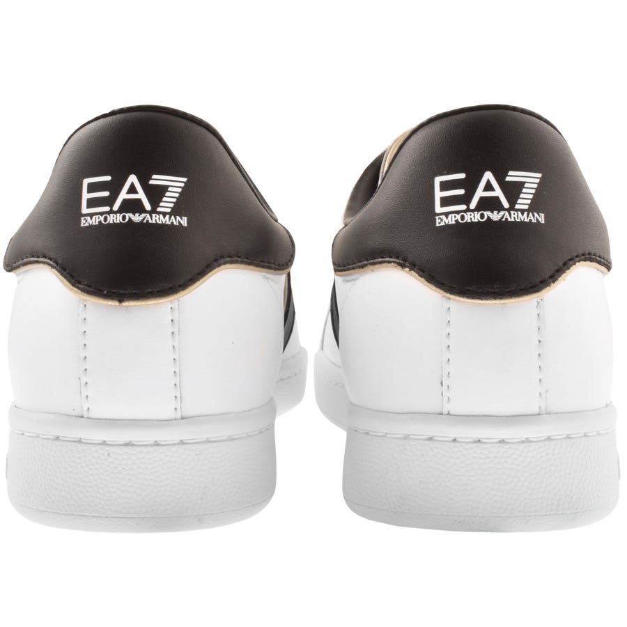 Mens white armani outlet trainers