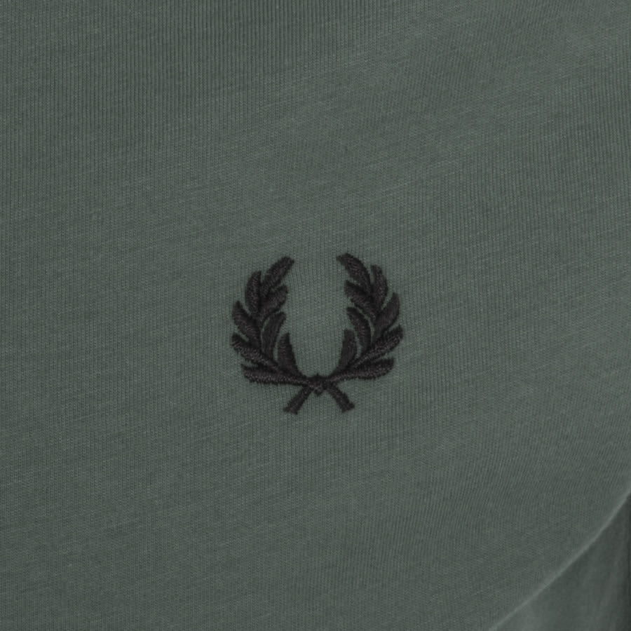 Fred perry ringer t shirt green hotsell