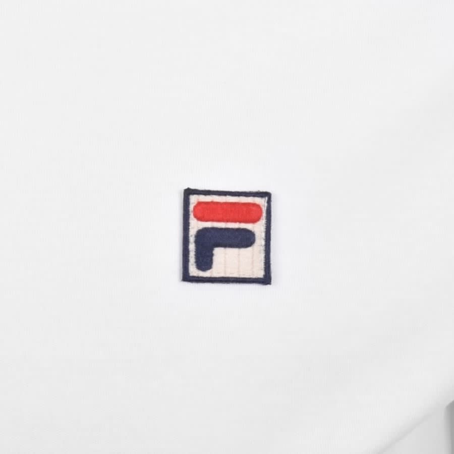 Mens white fila t shirt hot sale