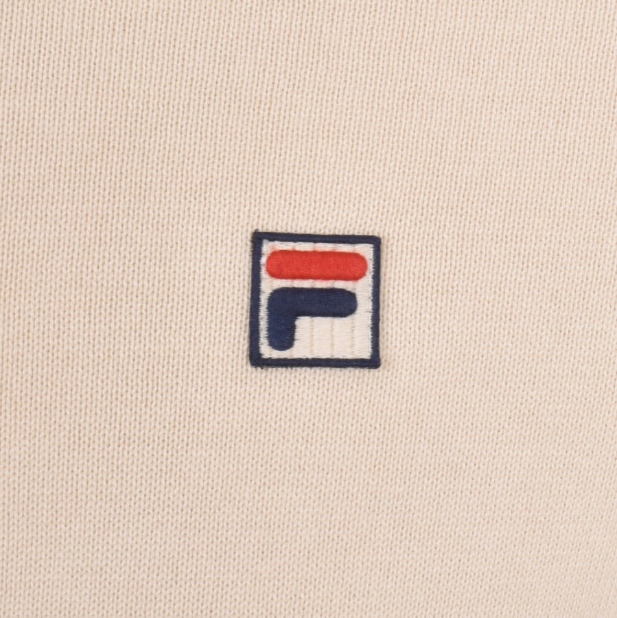 Fila Vintage Quarter Zip Knit Jumper Beige Mainline Menswear Canada