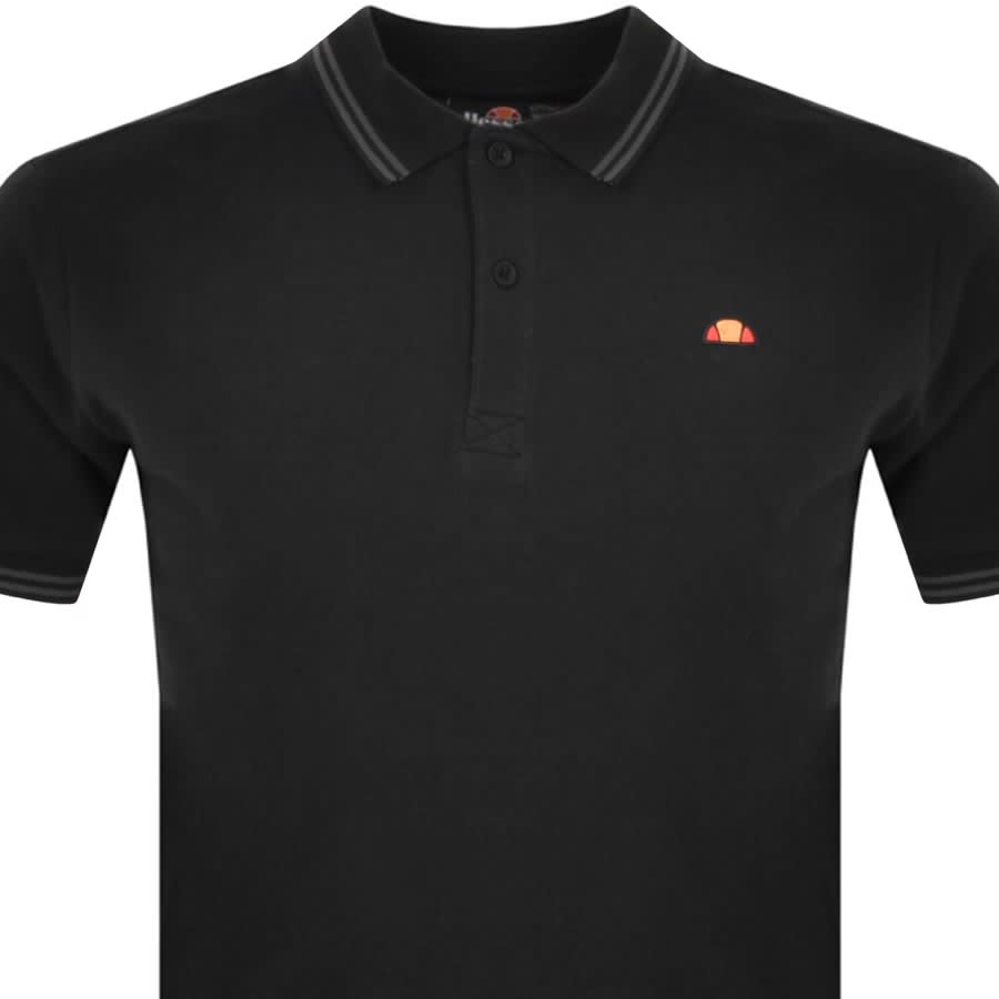 Ellesse Rooks Short Sleeve Polo T Shirt Black Mainline Menswear