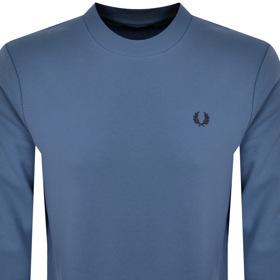 Blue fred perry sweatshirt clearance