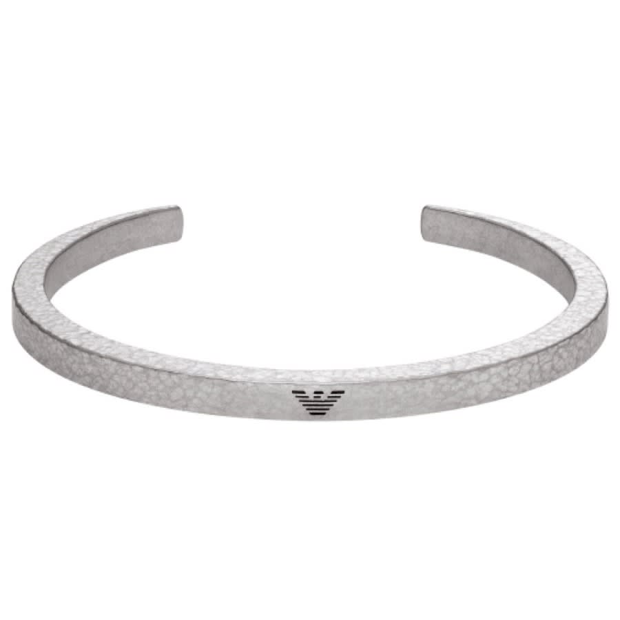 Emporio Armani Stainless Steel Bangle Bracelet in Gray for Men | Lyst