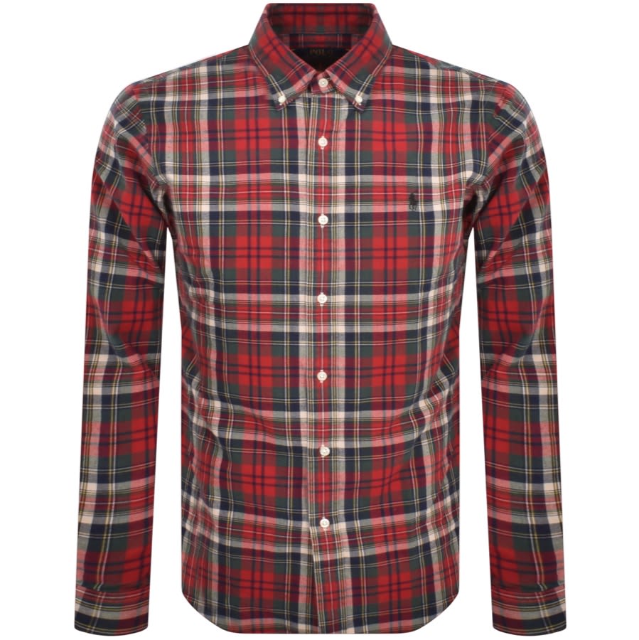 Ralph Lauren Long Sleeved Shirt Red | Mainline Menswear