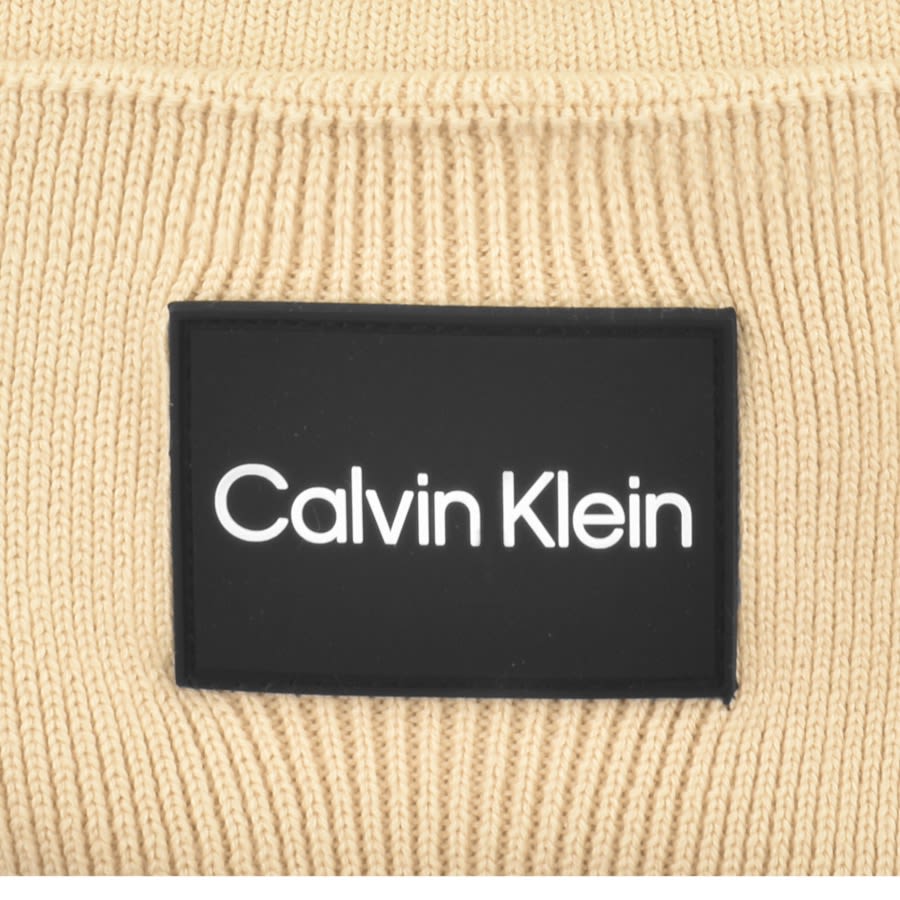 Rib Hat | Calvin Menswear Cotton Klein States Mainline United Beanie Beige Fine