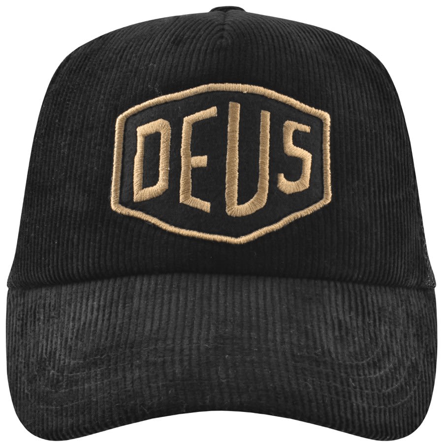 Deus Ex Machina Shield Cord Trucker Cap Black | Mainline Menswear United  States