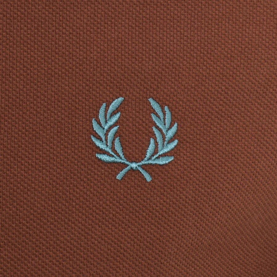 Fred Perry Twin Tipped Polo T Shirt Brown | Mainline Menswear United States