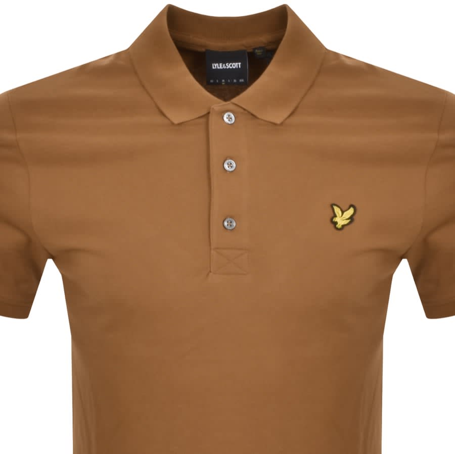 Lyle and scott orange polo shirt best sale