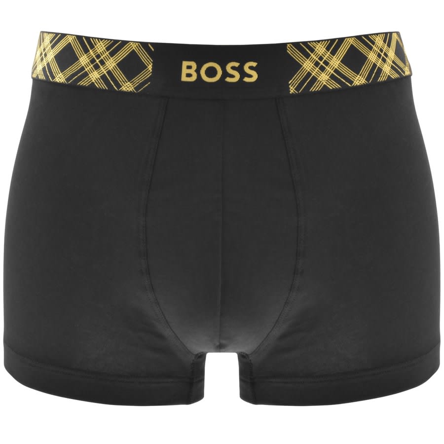 Boss Bodywear boxer shorts in black and burgundy