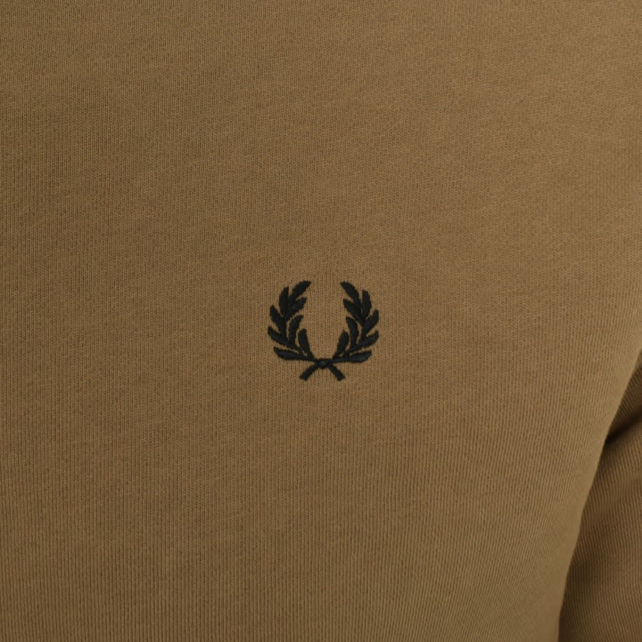 Fred perry khaki hoodie new arrivals