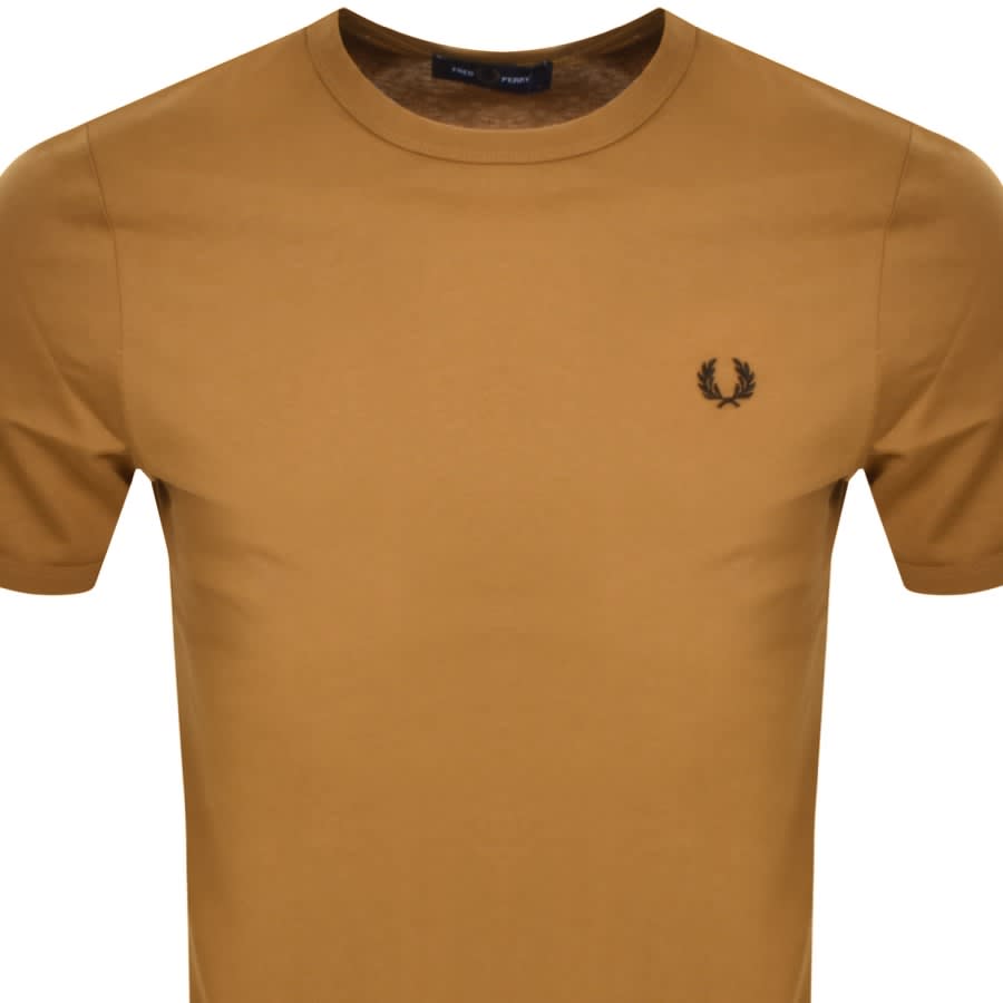 Fred perry t shirt yellow sales