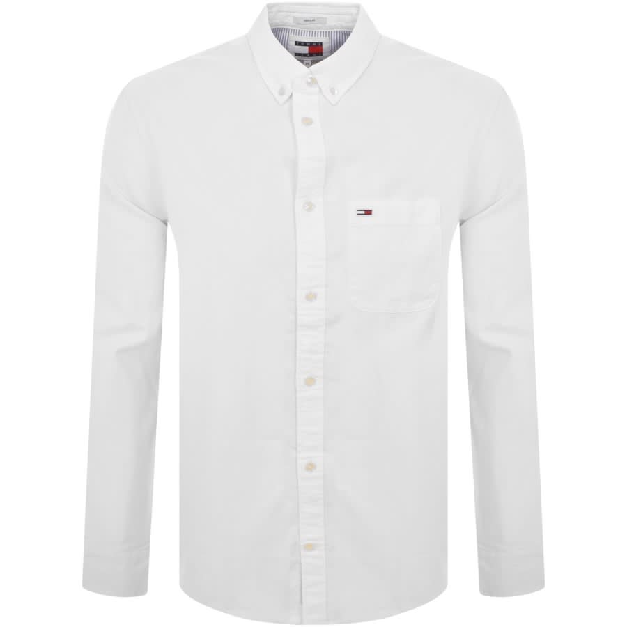 Tommy Jeans Oxford Pocket Shirt White | Mainline Menswear