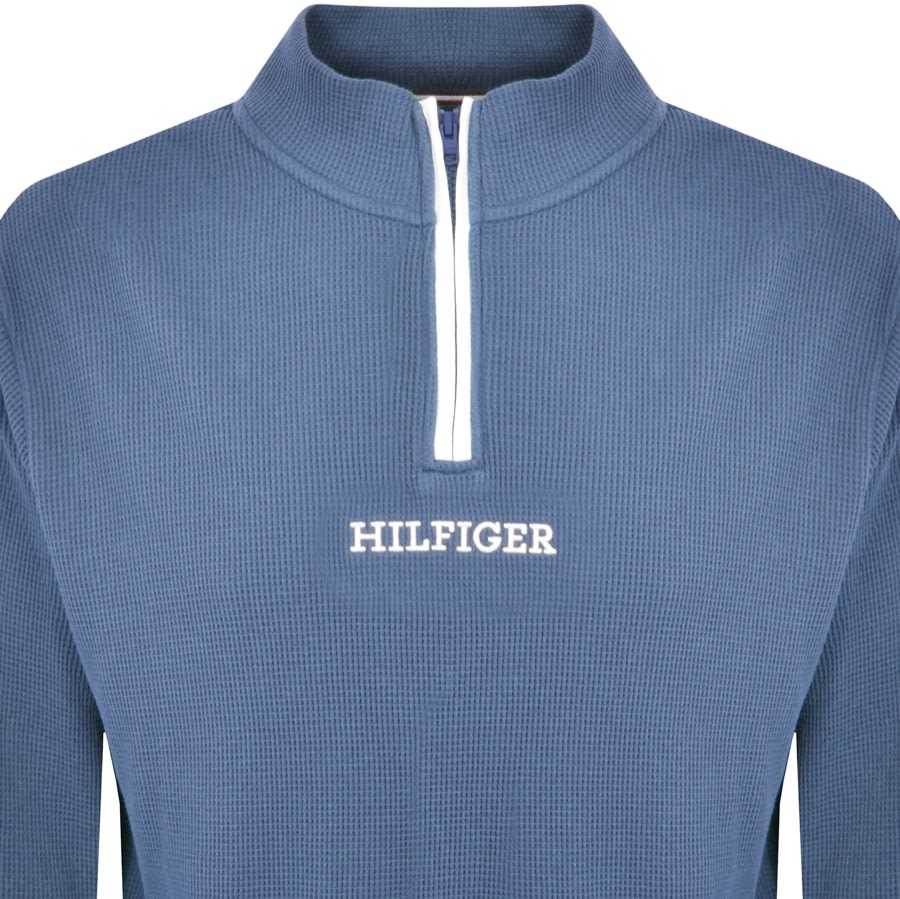 Tommy hilfiger fleece half zip sales