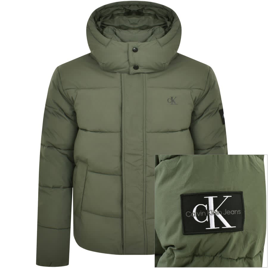 Calvin Klein Jeans Non Logo Green Mainline Menswear | Jacket Down Ireland