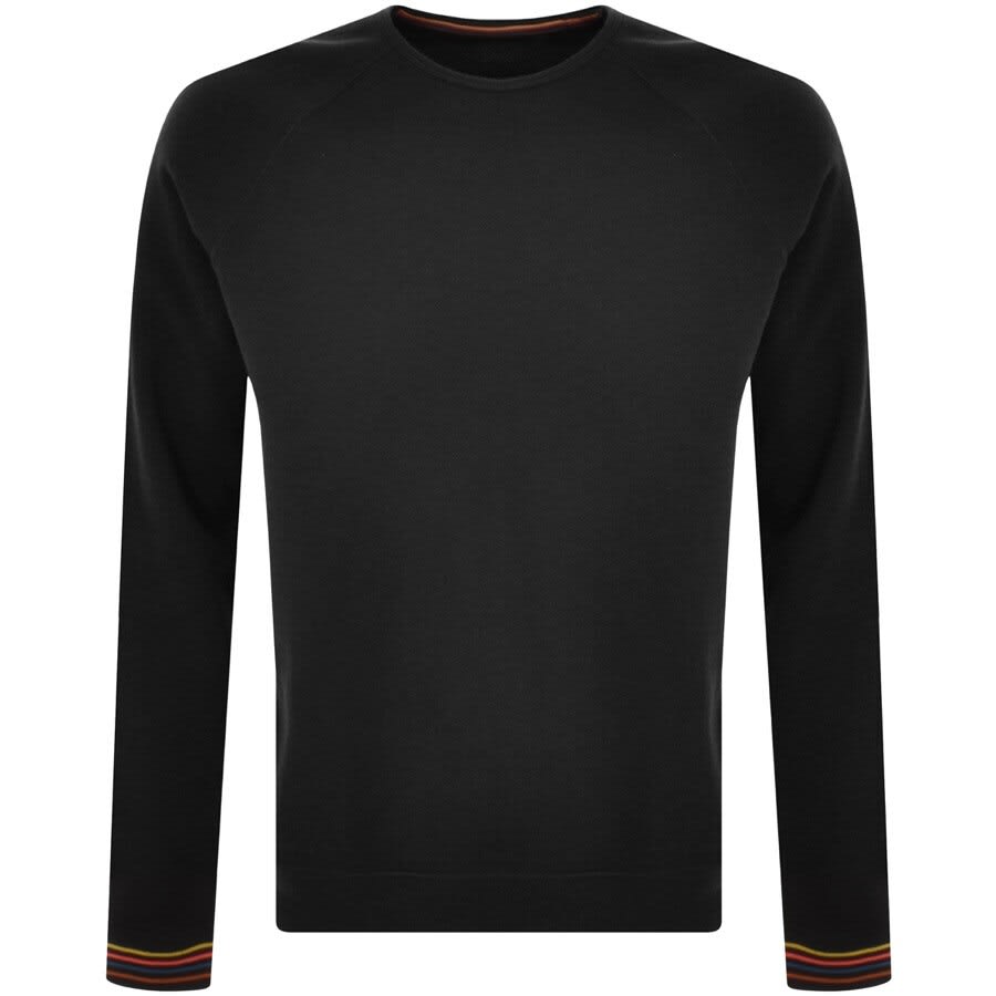 Paul Smith Artist Rib Sweatshirt Black | Mainline Menswear