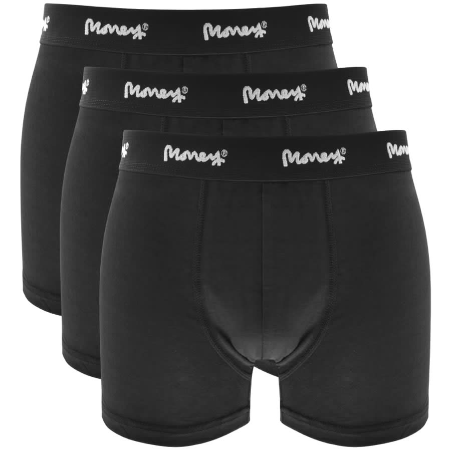 Money 3 Pack Chop Trunks Black | Mainline Menswear