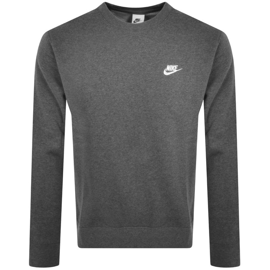 Nike Crew Neck Club Sweatshirt Grey | Mainline Menswear