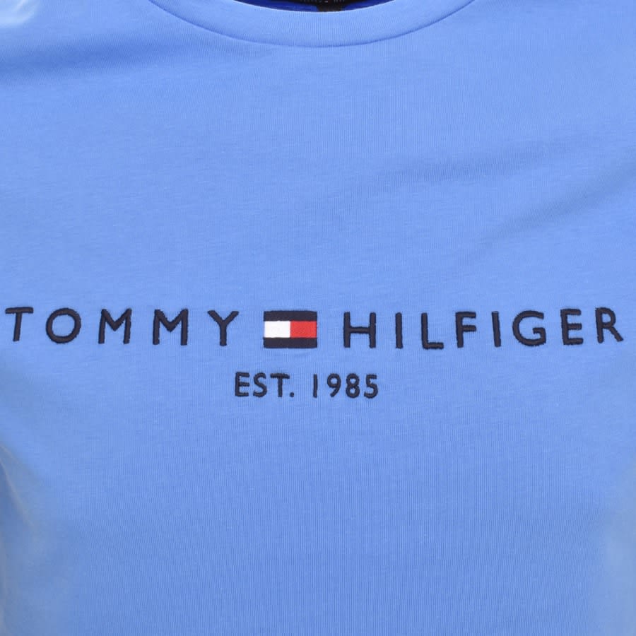 Tommy Hilfiger Logo T Shirt Blue | Mainline Menswear Ireland