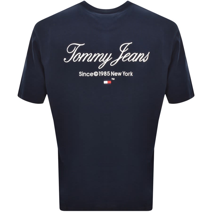 Tommy Jeans Oversized Logo T Shirt Navy Mainline Menswear Canada
