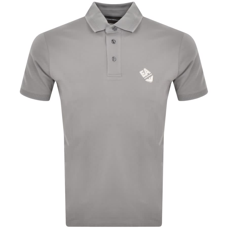 Grey armani polo shirt hot sale