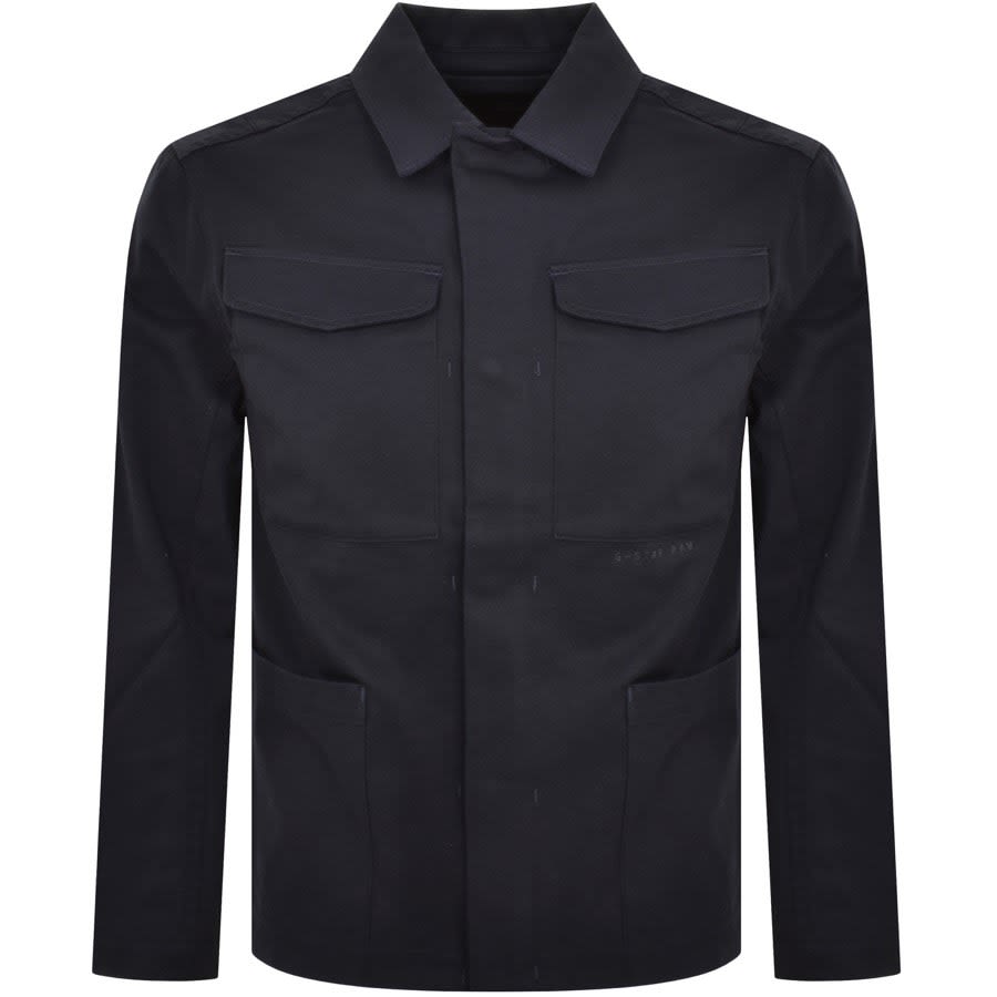 G Star Raw Chore Overshirt Navy | Mainline Menswear