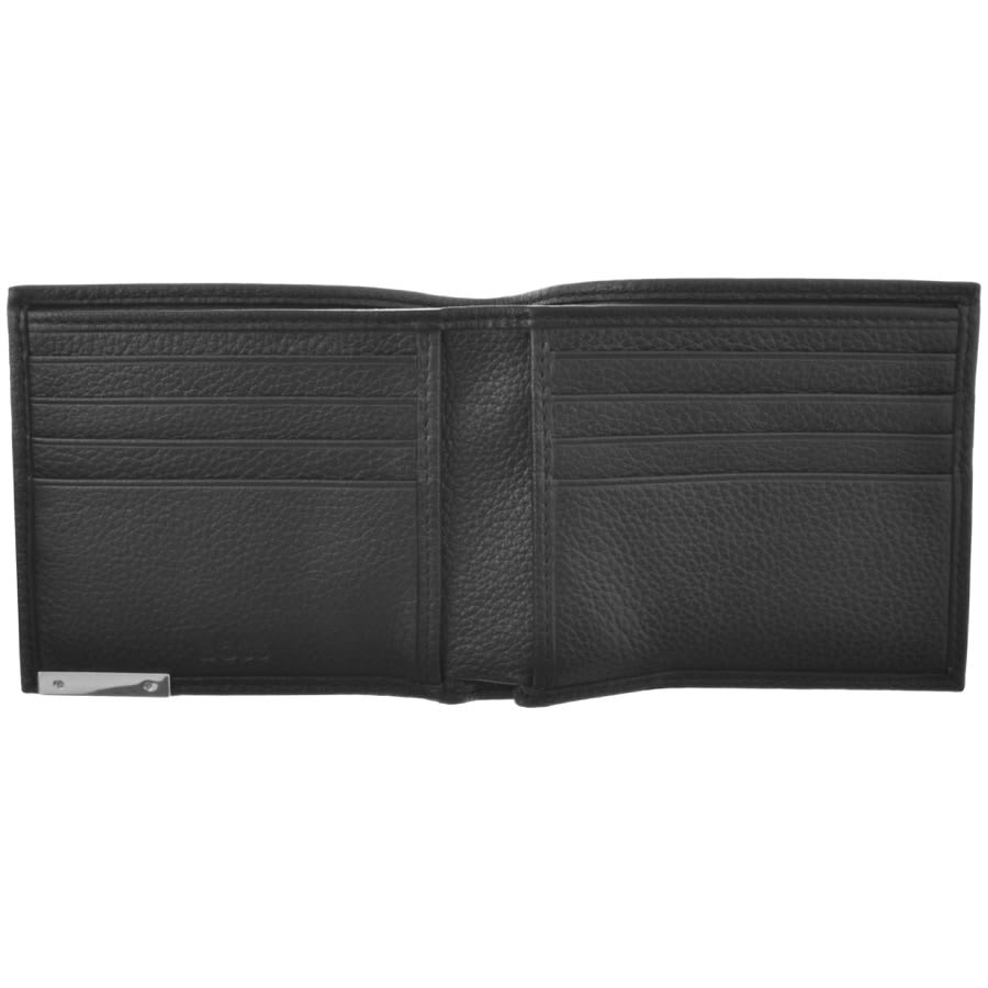 Men's Black Leather Monogram Soft Bifold Wallet Calvin Klein