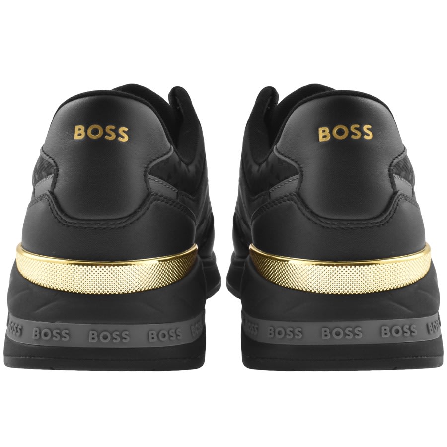 Boss black and gold 2024 trainers