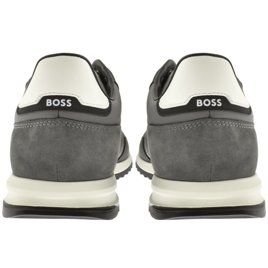 Boss grey trainers outlet