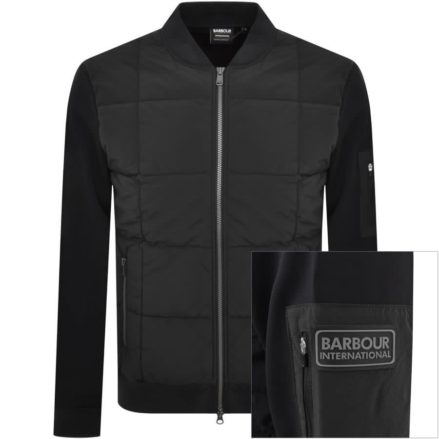 Black barbour sweatshirt hot sale