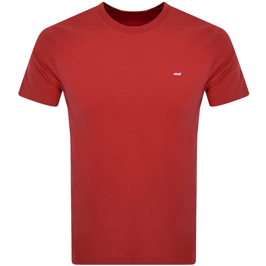 Levis Original Housemark Logo T Shirt Red
