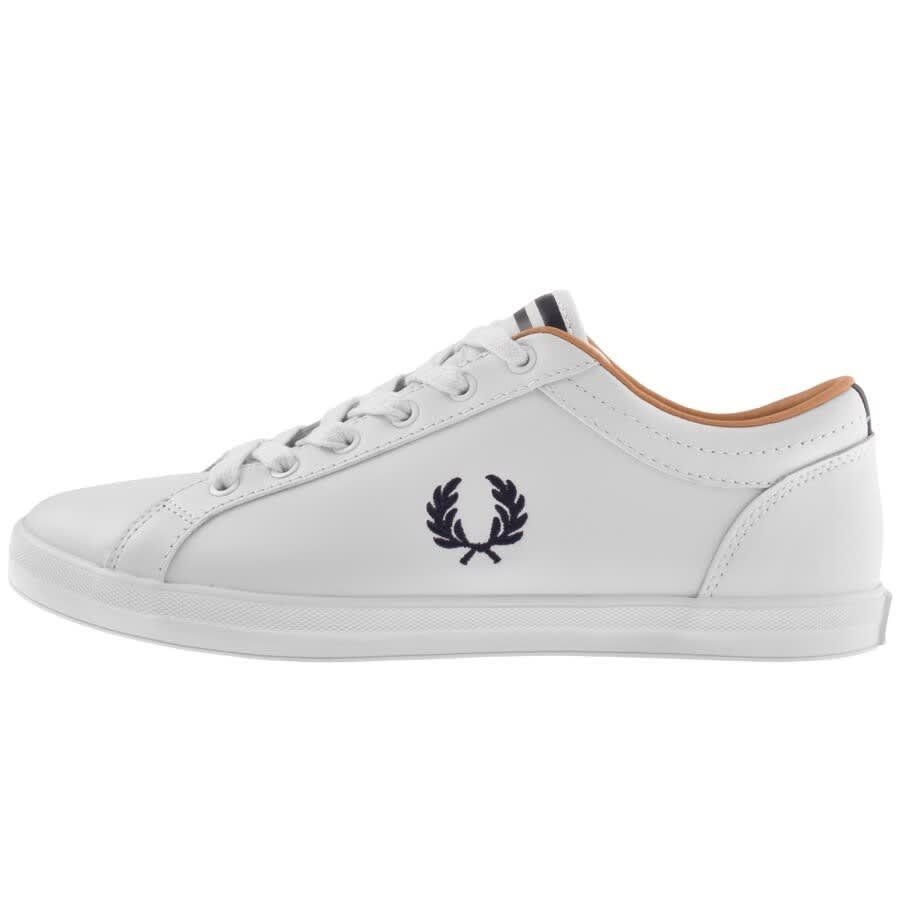 Fred Perry Baseline Leather Trainers White | Mainline Menswear